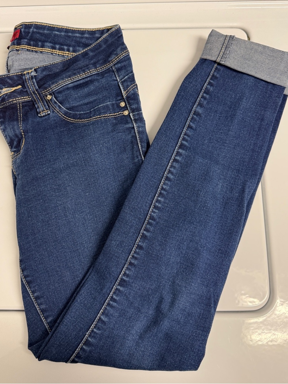 Women’s Skinny Jeans - Stretchy Dark Blue